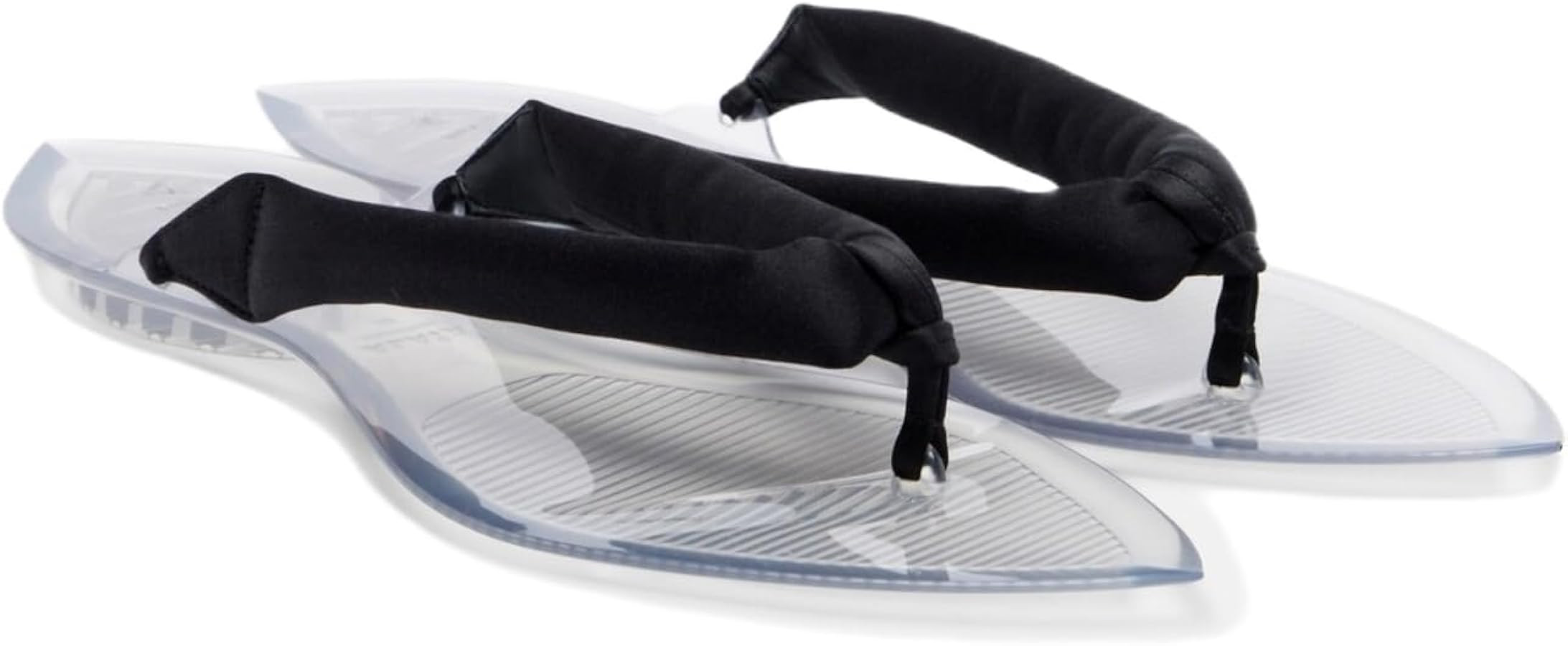 Women\u2019s Jelly Flip Flops Clear Thong Sandals Flat Sandals for Women Comfortable Beach Sandal... | Amazon (US)