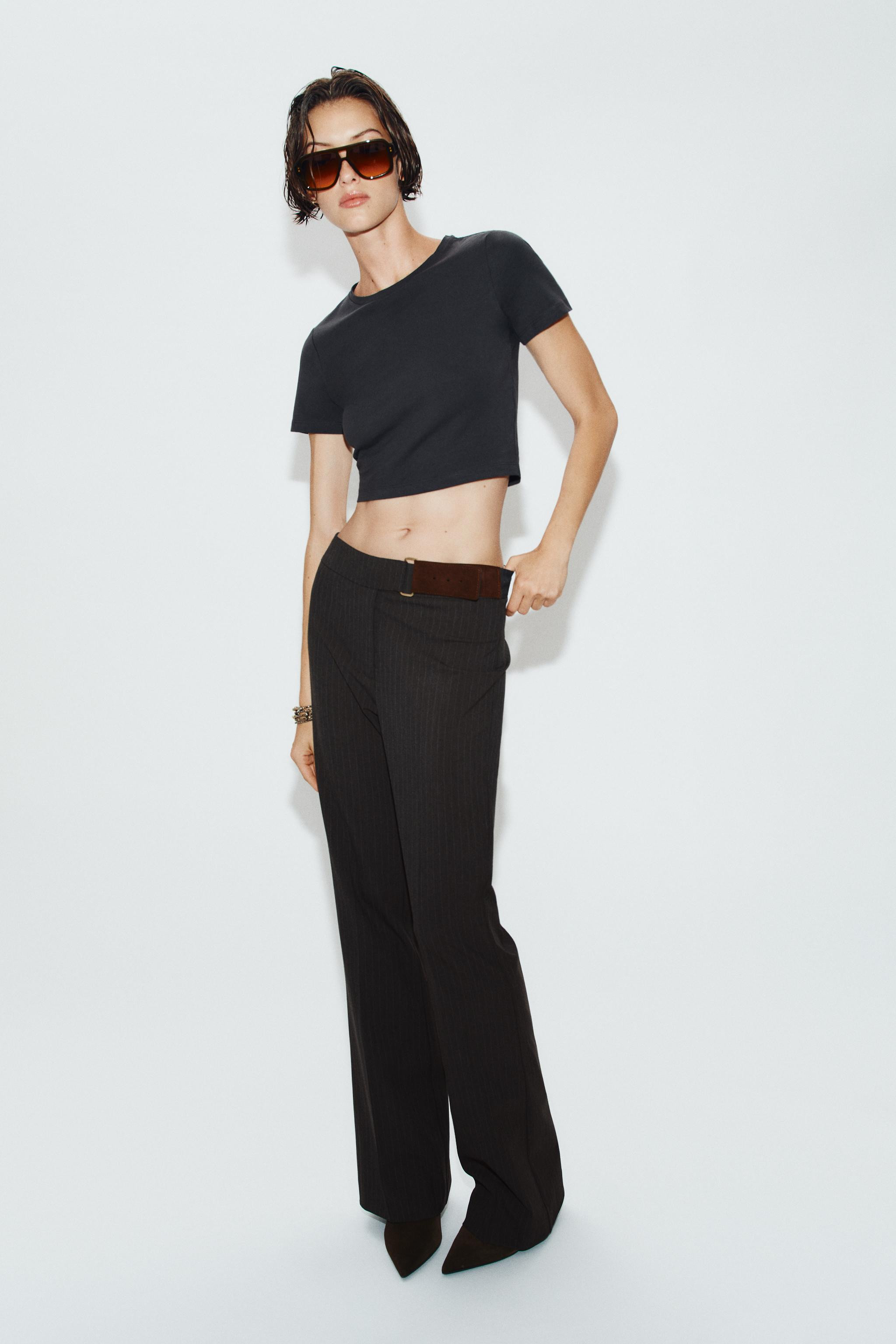 SHORT SLEEVE CROP TOP | Zara US