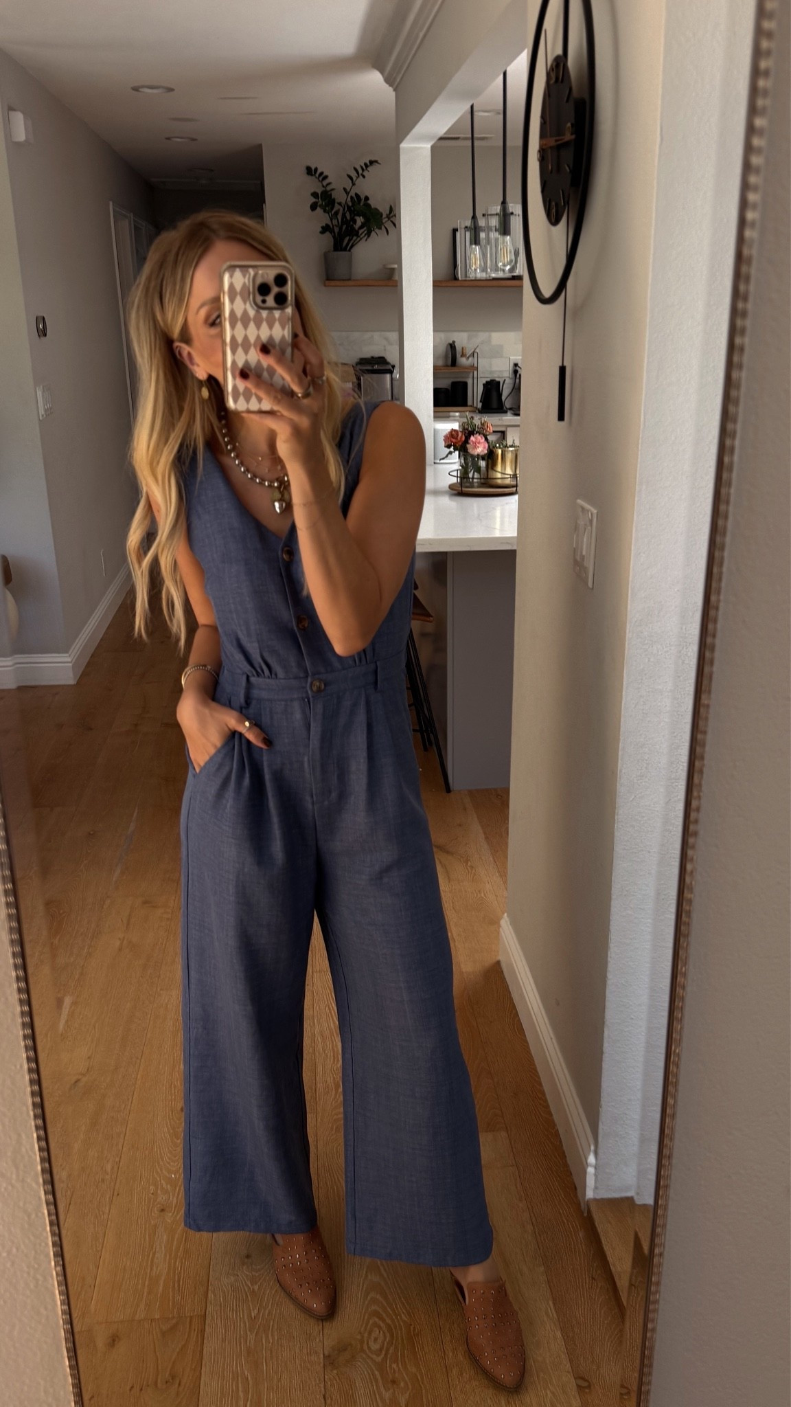 Staple piece for fall — a denim jumpsuit — or in this case one that looks like denim but actually isn’t…. SO comfy. Wearing a small.

#LTKgrwm #LTKootd #LTKdayinmylife