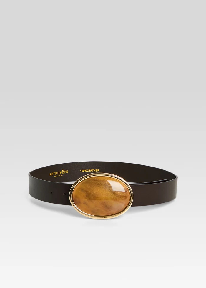 Dagmar High Waist Leather Belt | Retrofete