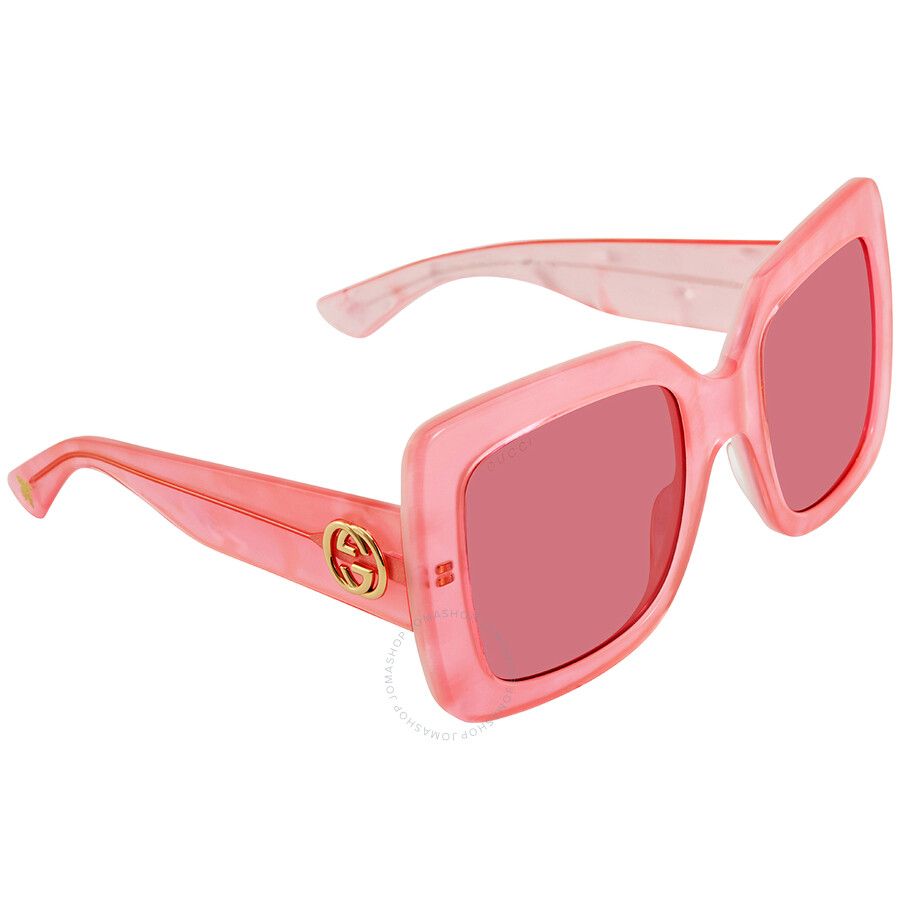 Gucci Red Butterfly Ladies Sunglasses GG0083S00455 | Jomashop.com & JomaDeals.com