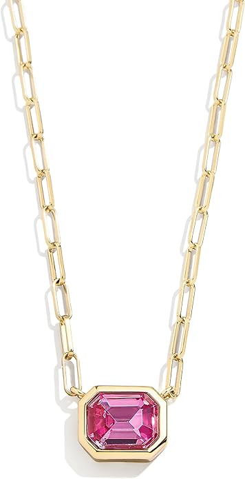 BaubleBar Blythe Birthstone Pendant Necklace for Women, Fashion Jewelry, Meaningful Gifts for Wom... | Amazon (US)