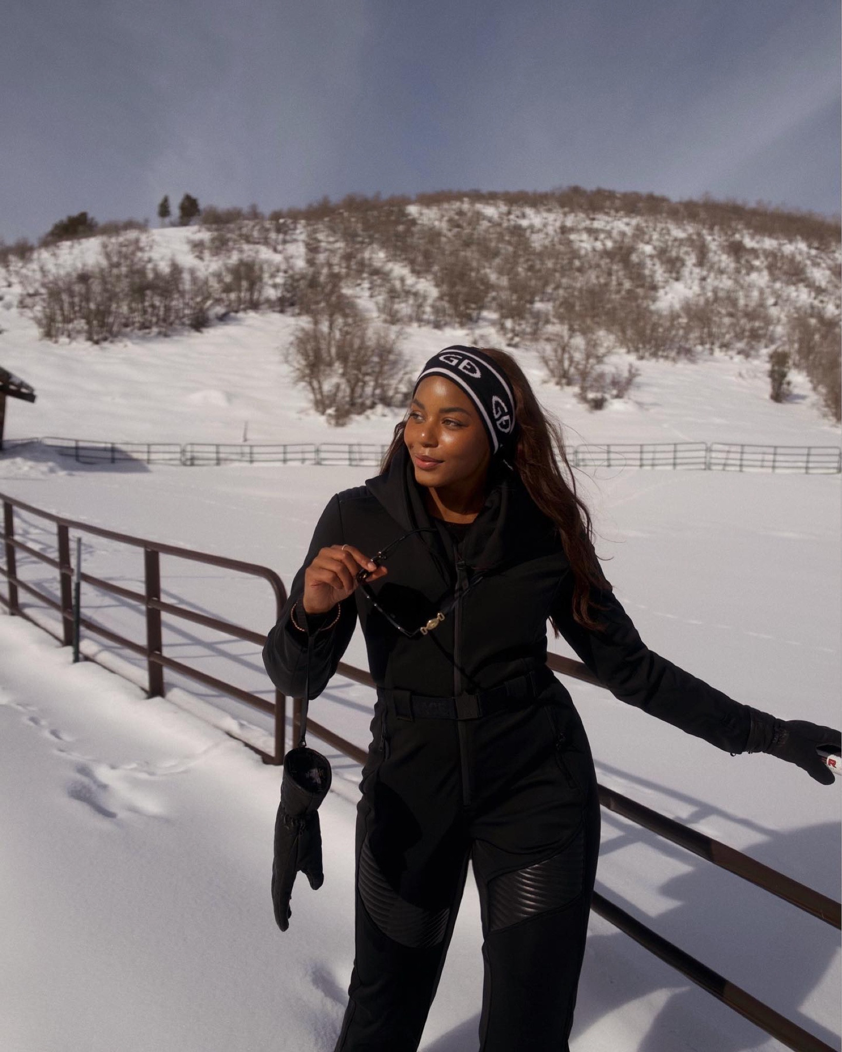 Snow outfit in snowy Park city, Utah ✨ wearing a black snowsuit, goldbergh headband, Versace sunglssses, Ugg boots / similar pieces linked below! 

#ski #winter #wintertrends #apresski #ootd #snow 

#LTKSeasonal #LTKstyletip #LTKtravel