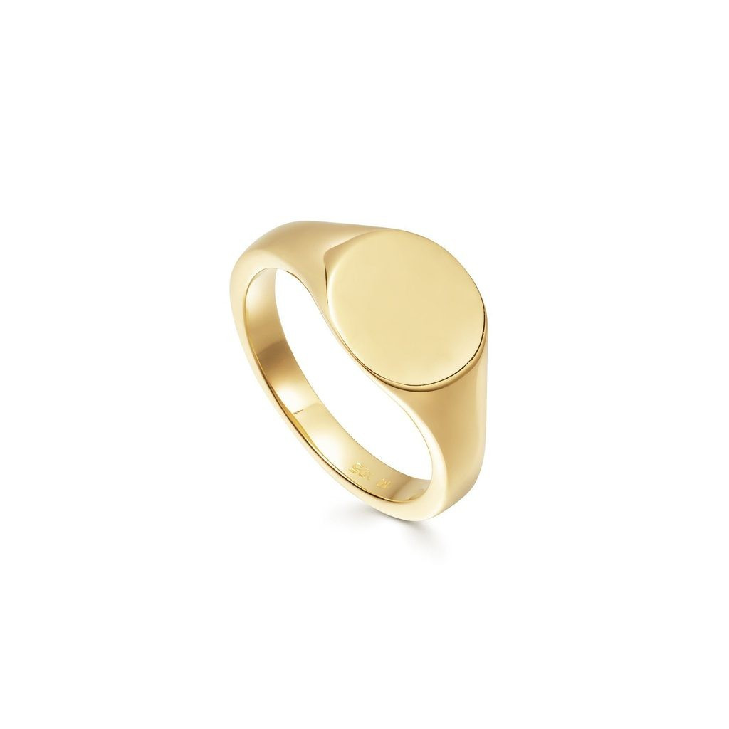 Gold Round Signet Ring | Missoma