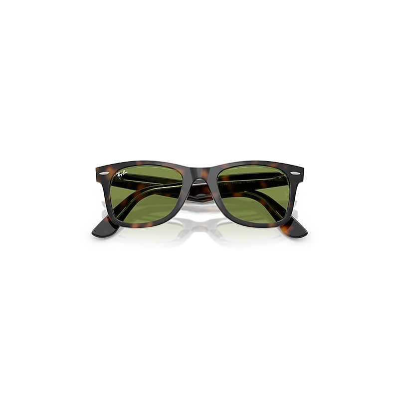 Ray-Ban Original Wayfarer Classic Sunglasses Dark Havana On Multicolor Frame Green Lenses 50-22 | Ray-Ban (US)
