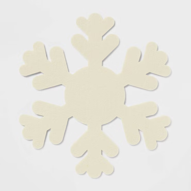 Felt Snowflake Charger White - Wondershop™ | Target