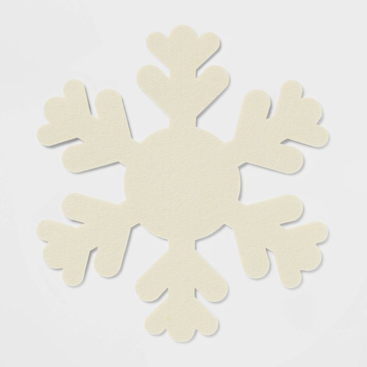 Felt Snowflake Charger White - Wondershop™ | Target