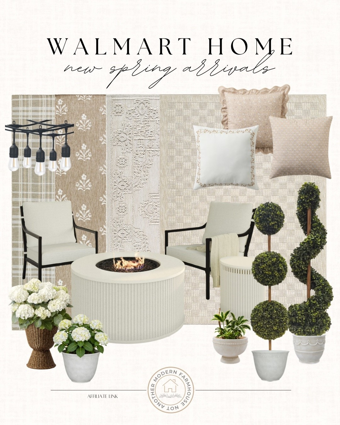 New trending Walmart patio arrivals with neutral outdoor rugs, planters and modern patio seating that look designer for less! ☀️

Walmart patio finds, outdoor furniture, neutral patio set, area rug, patio decor ideas, modern outdoor style, affordable seating, spring arrivals, backyard styling, planters large, faux greenery, fire pit table, outdoor living space, small patio ideas, modern farmhouse look, budget friendly decor, trending home finds, warm weather essentials, Better Homes & Gardens, My Texas House. 

 #LTKSeasonal #LTKHome