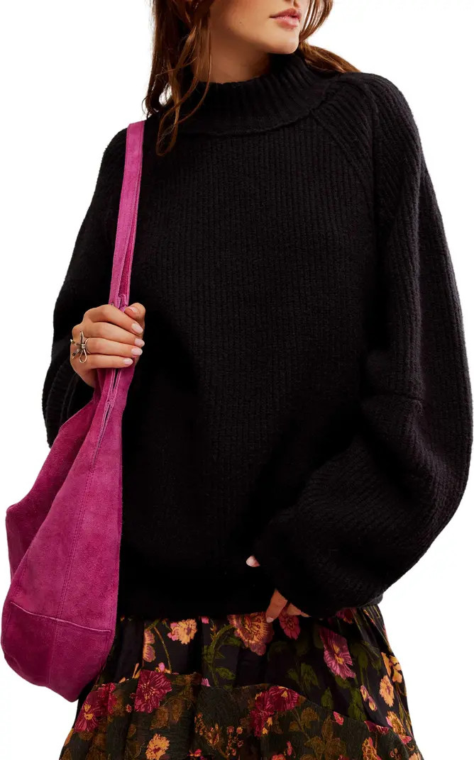 Free People Sunbeam Oversize Turtleneck Sweater | Nordstrom | Nordstrom