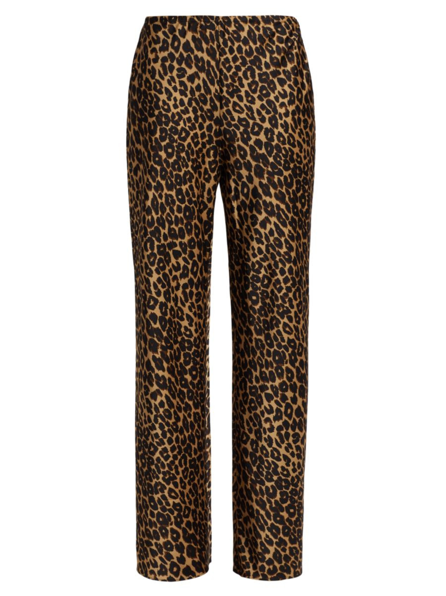 Gale Satin Mid-Rise Bias Pants | Saks Fifth Avenue
