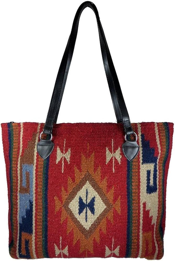 Southwest Boutique Wool Tote Purse Bag Native American Western Style Handwoven | Amazon (US)