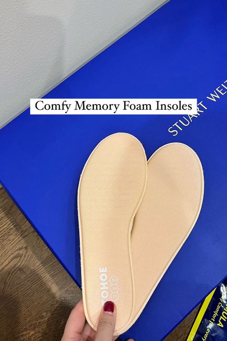  Comfy Memory Foam Insoles - no adhesive on the other side so it’s easy to slip in and out. On the thicker side so will need to be worn with shoes that are looser in fit. 

#LTKtravel #LTKMostLoved #LTKshoecrush