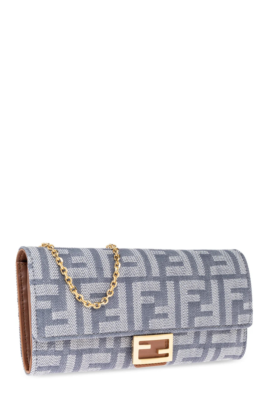 Fendi Baguette Continental Chained Wallet | Cettire Global