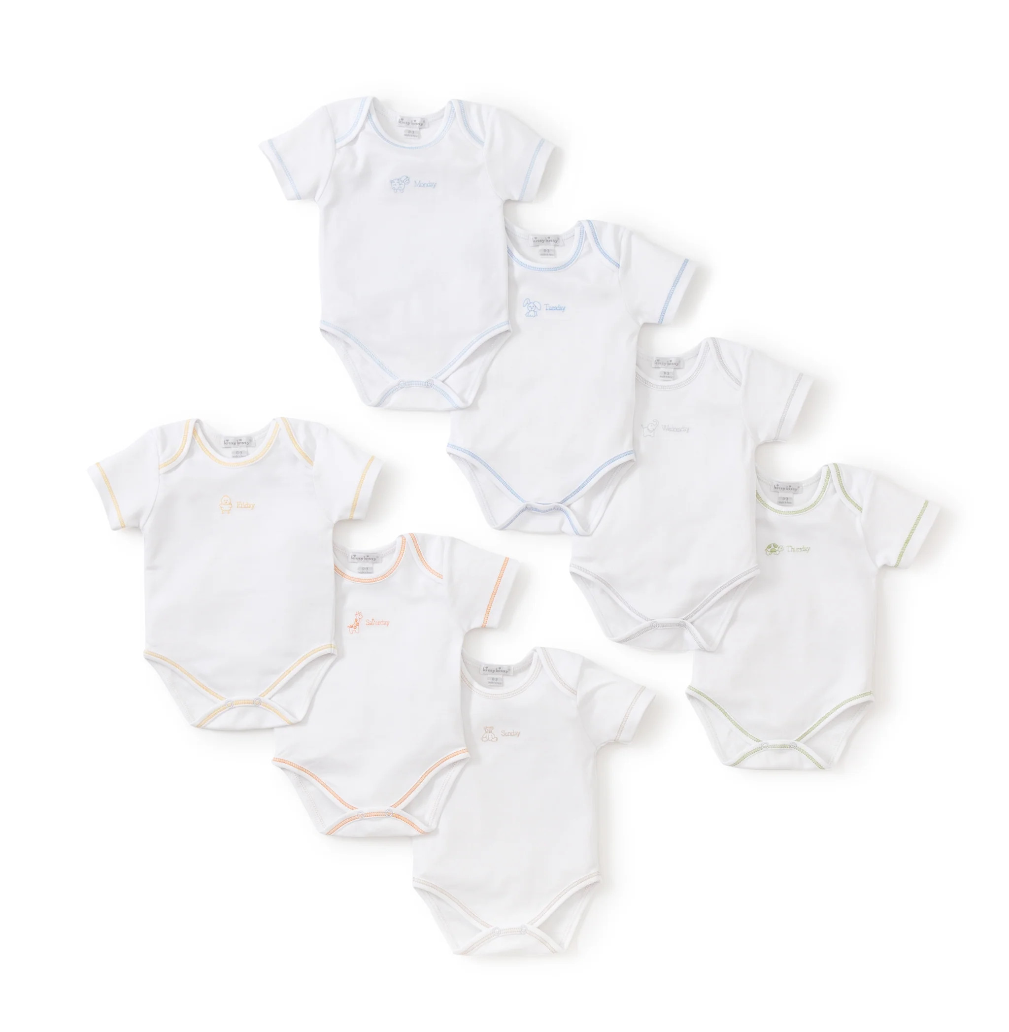 Days of the Week Boys Bodysuit Set | Kissy Kissy