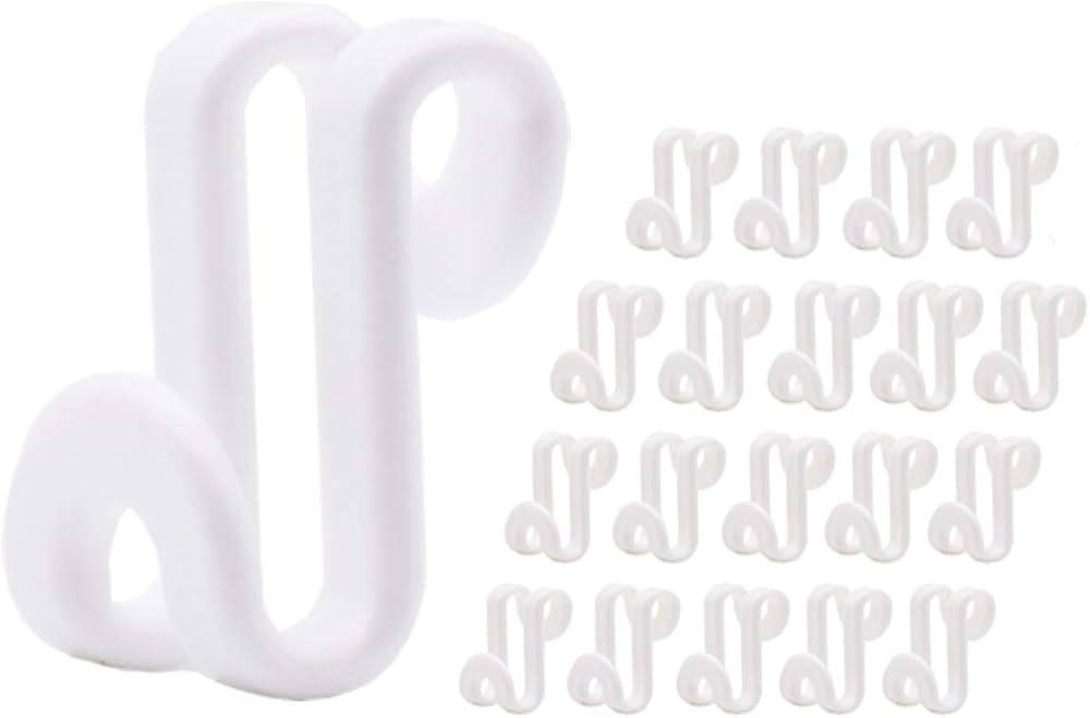 60 Pcs Clothes Hanger Connector Hooks, Mini Cascading Hanger Hooks for Velvet Huggable Hangers, W... | Amazon (US)