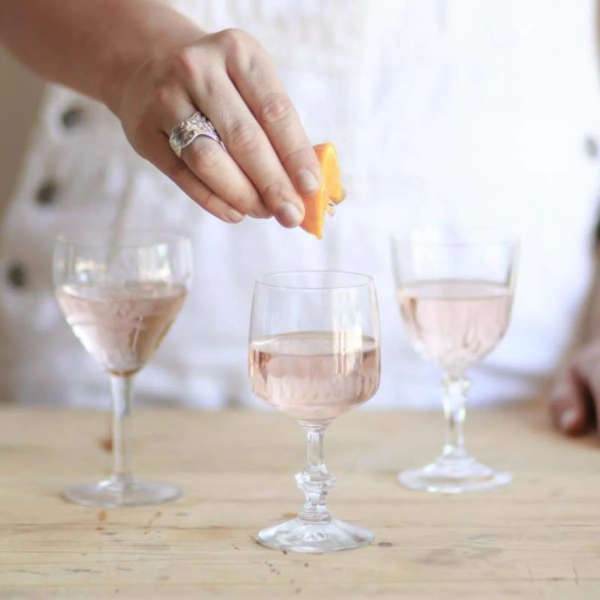 Glamorous Vintage Wine Glass Eclectic Pair - The French Kitchen - elsie green | Elsie Green US