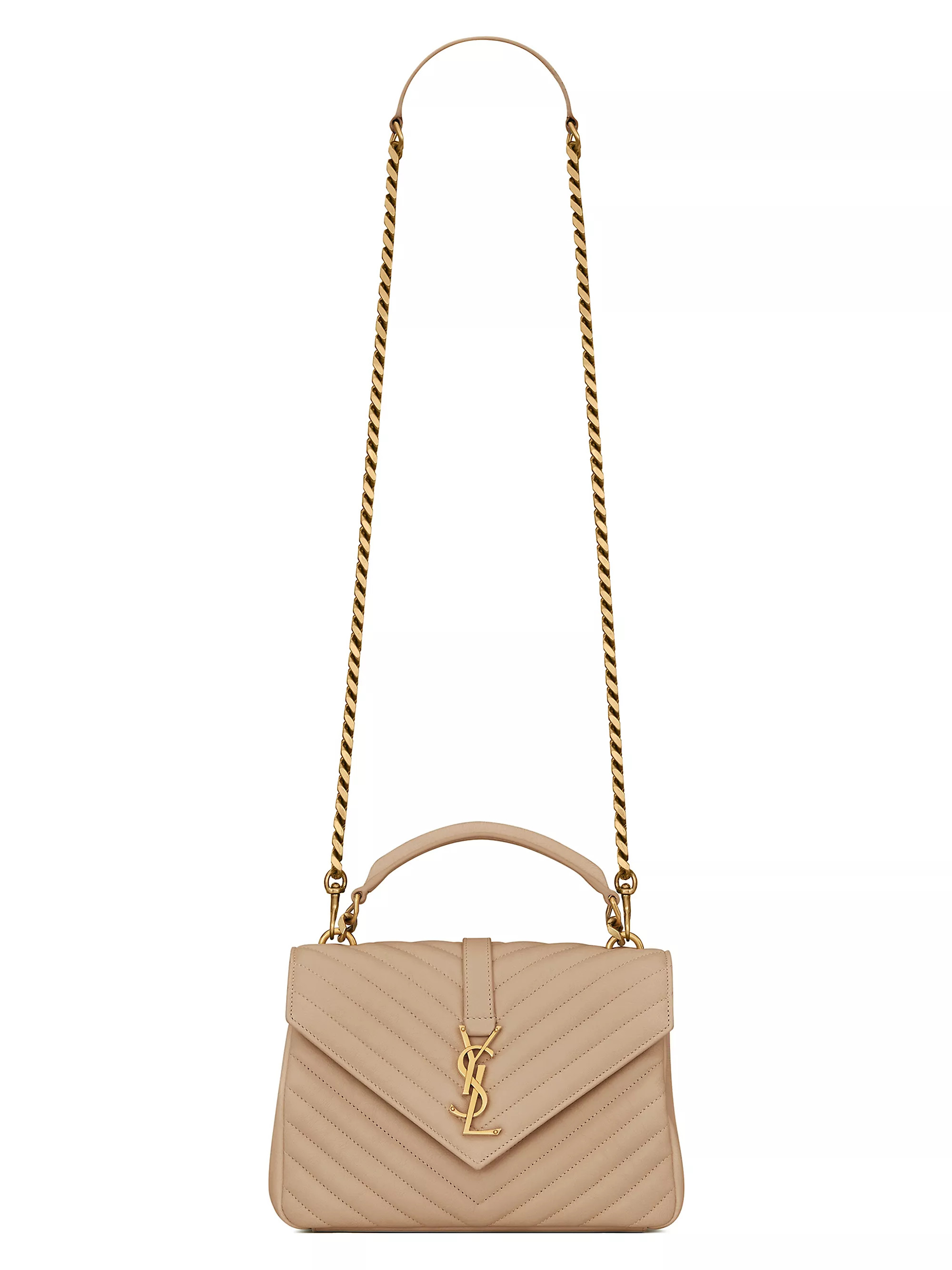 College Medium Chain Bag In Quilted Leather | Saks Fifth Avenue