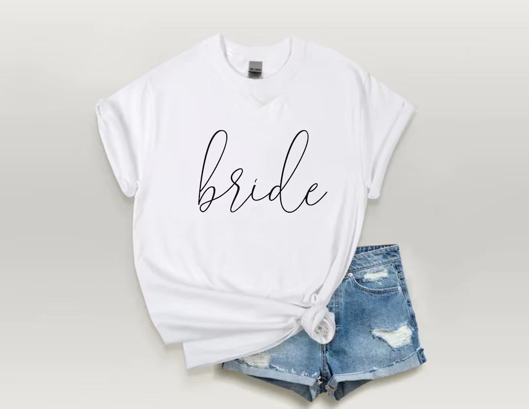 Bride T-shirt  Soft Women's Crewneck T-shirt - Etsy | Etsy (US)