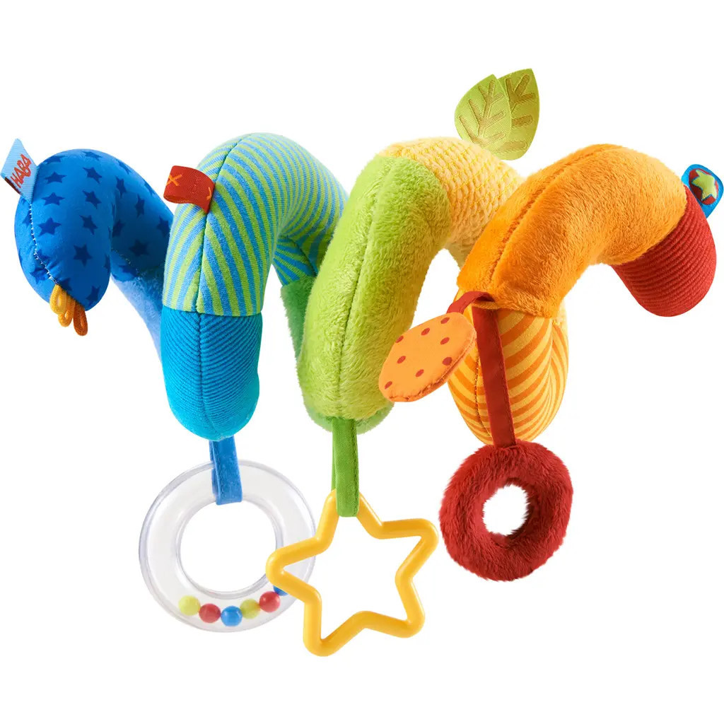 HABA Rainbow Activity Spiral Car Seat Toy and Stroller Toys for Baby 0-6 Months - Baby Travel Toy with Rattle Teething Element and Sensory Activities | Nordstrom