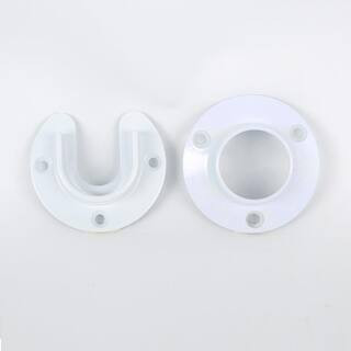 1-5/16 in. Heavy-Duty White Closet Pole Sockets (2-Pack) | The Home Depot