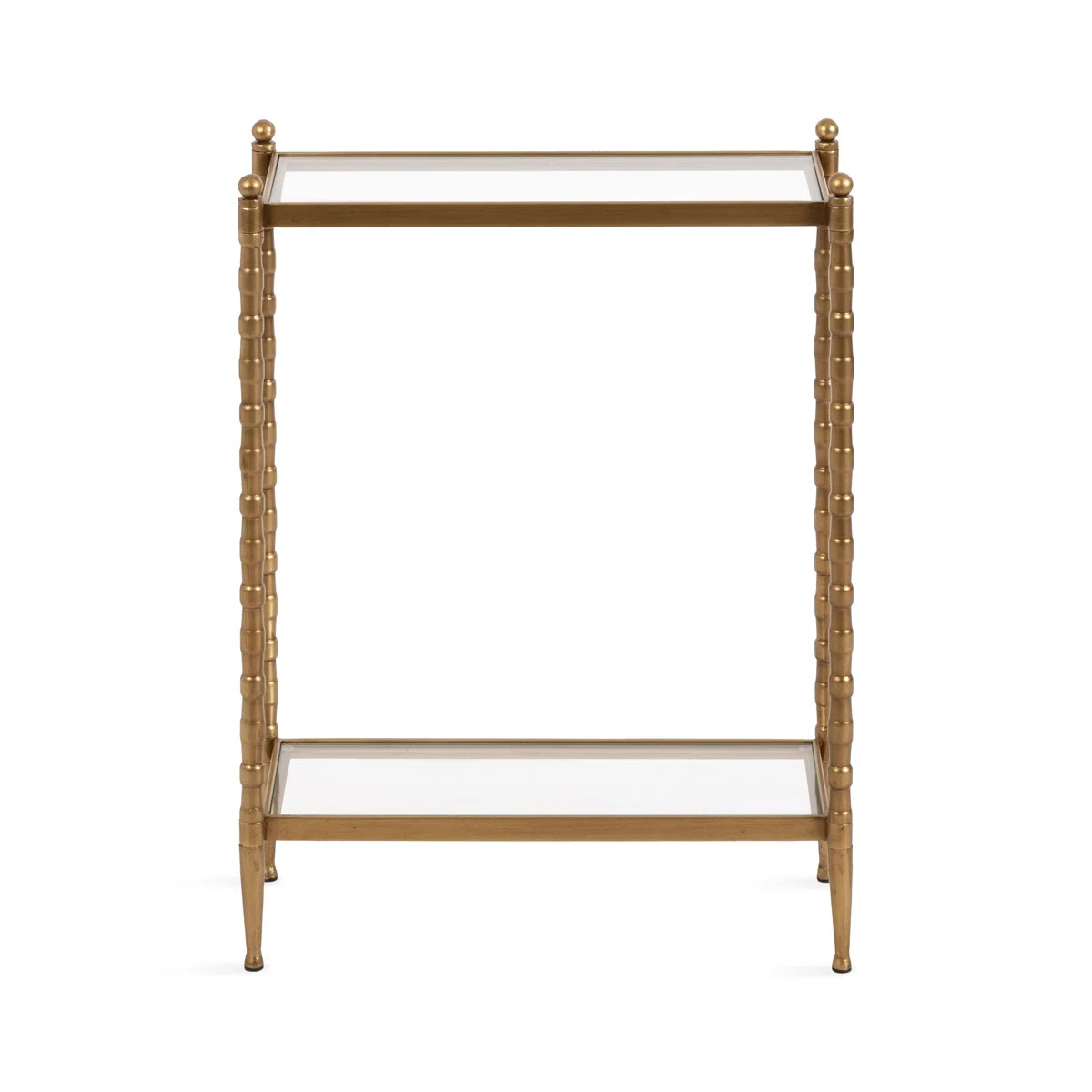 Prisha Rectangle Glass Narrow Side Table | Wayfair North America