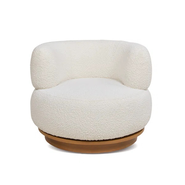 Terrence Upholstered Swivel Barrel Chair | Wayfair North America