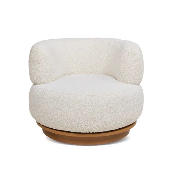 Terrence Upholstered Swivel Barrel Chair | Wayfair North America