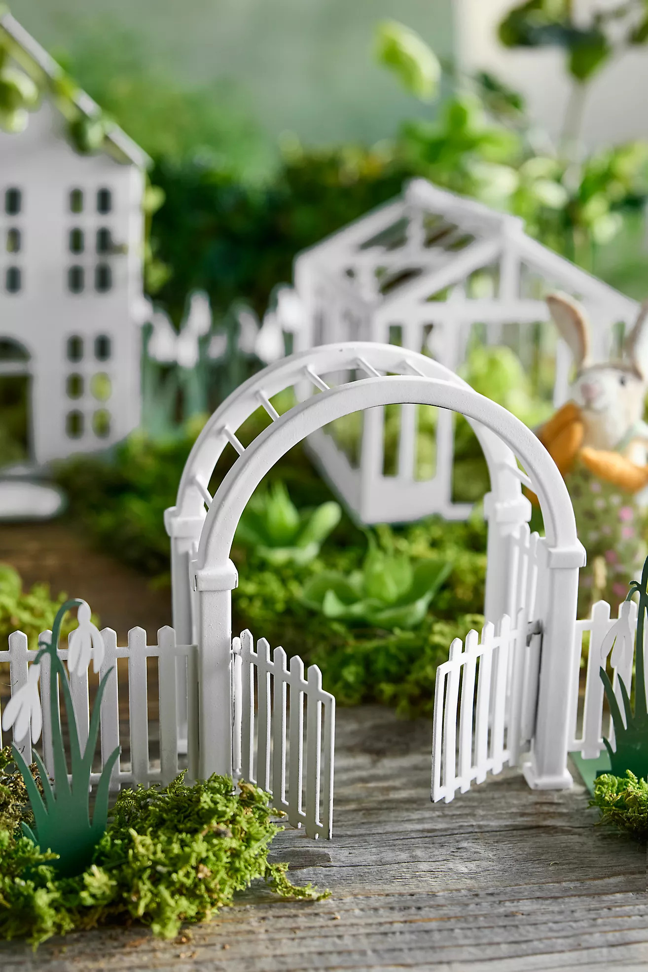 Concordville Spring Picket Fence + Arch Arbor | Terrain
