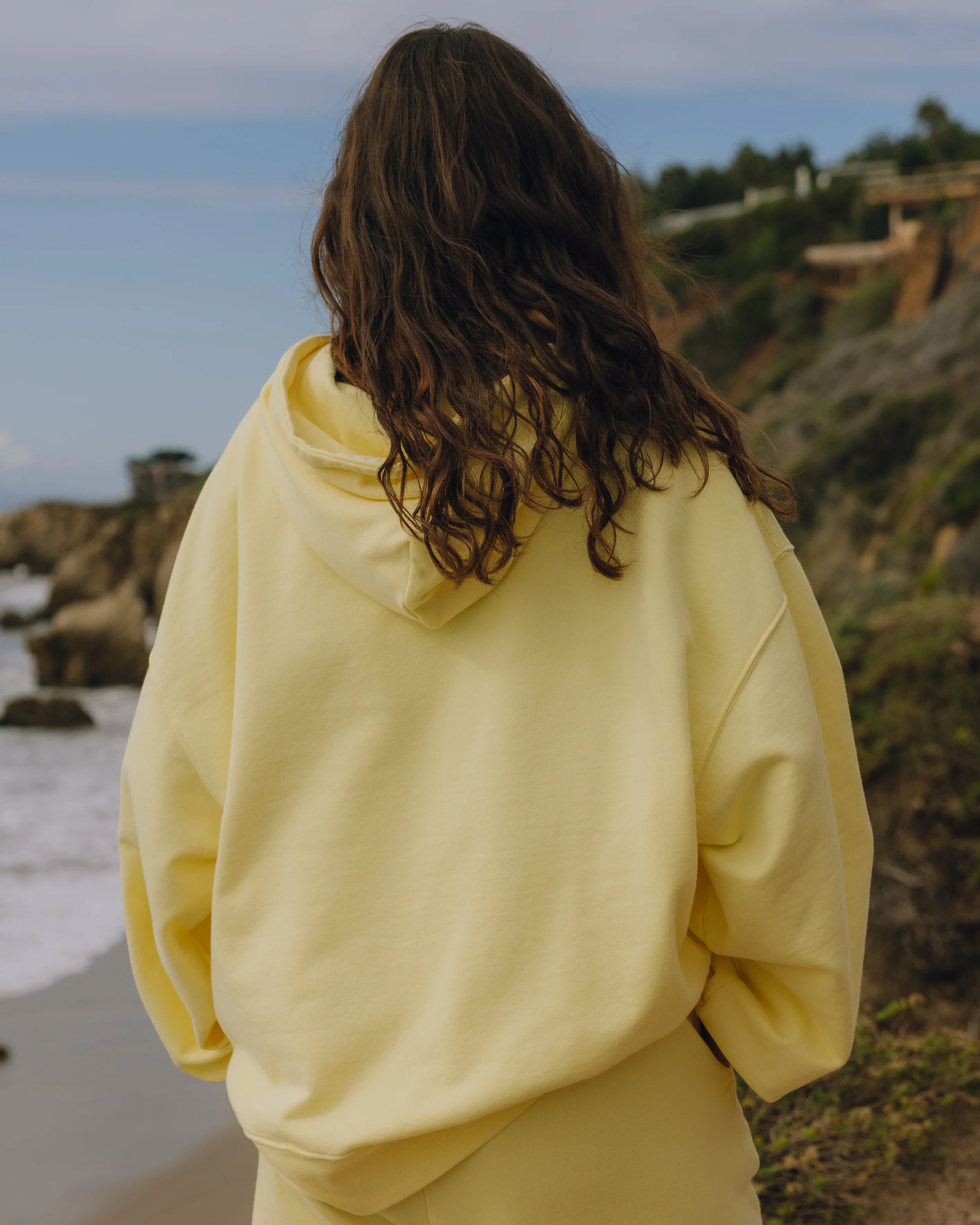 Oversized Paracord Hoodie - Lemonade with Monochrome Patch | Daily Drills LLC