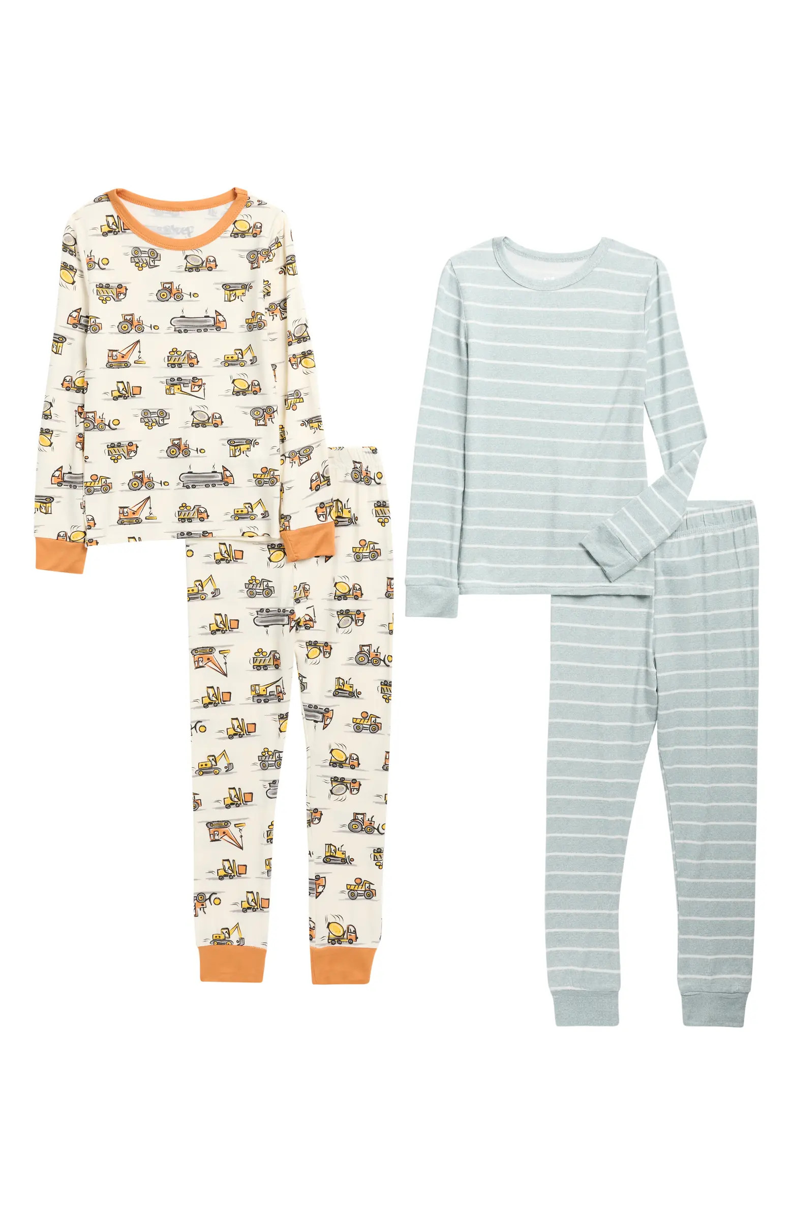 Construction 4-Piece Pajamas | Nordstrom Rack
