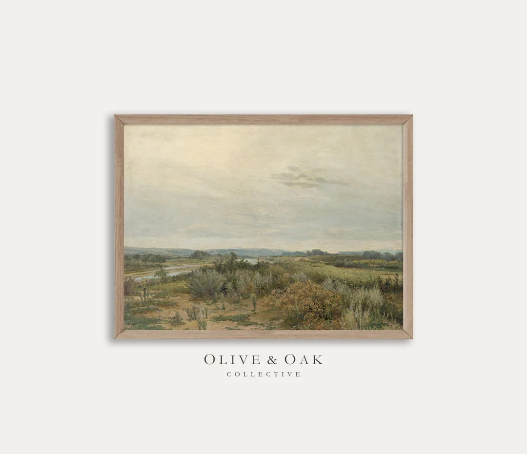 Landscape Art Print / Vintage PRINTABLE Country Landscape - Etsy Canada | Etsy (CAD)