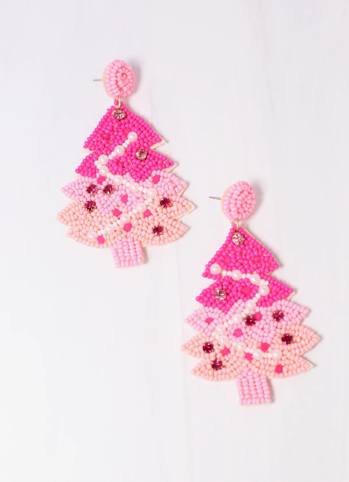 Merry Pinkmas Tree Earring PINK | Caroline Hill