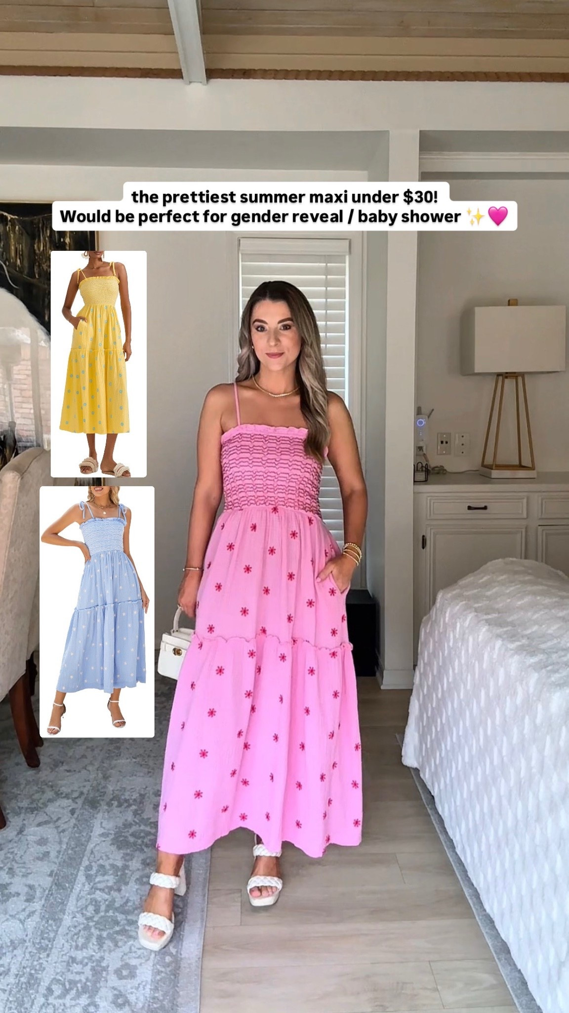 Amazon summer maxi dress, wearing a small! Straps are adjustable 🙌🏼


Pink maxi dress
Baby shower dress
Gender reveal dress
Amazon dresses
Petite friendly dresses

#LTKgrwm #LTKootd #LTKPetite
