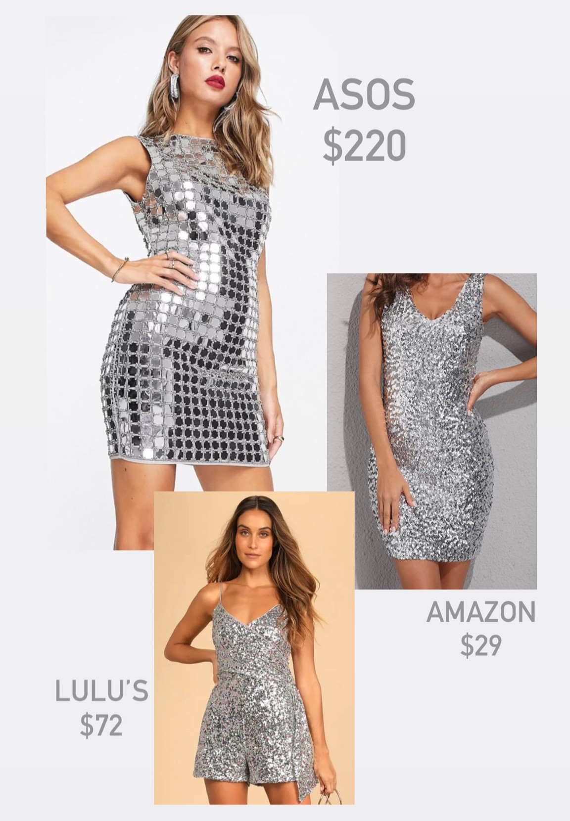 NYE is around the corner; perfect silver dresses for the night!

#LTKxNYE
#womens
#dresses

#LTKunder100 #LTKstyletip #LTKSeasonal