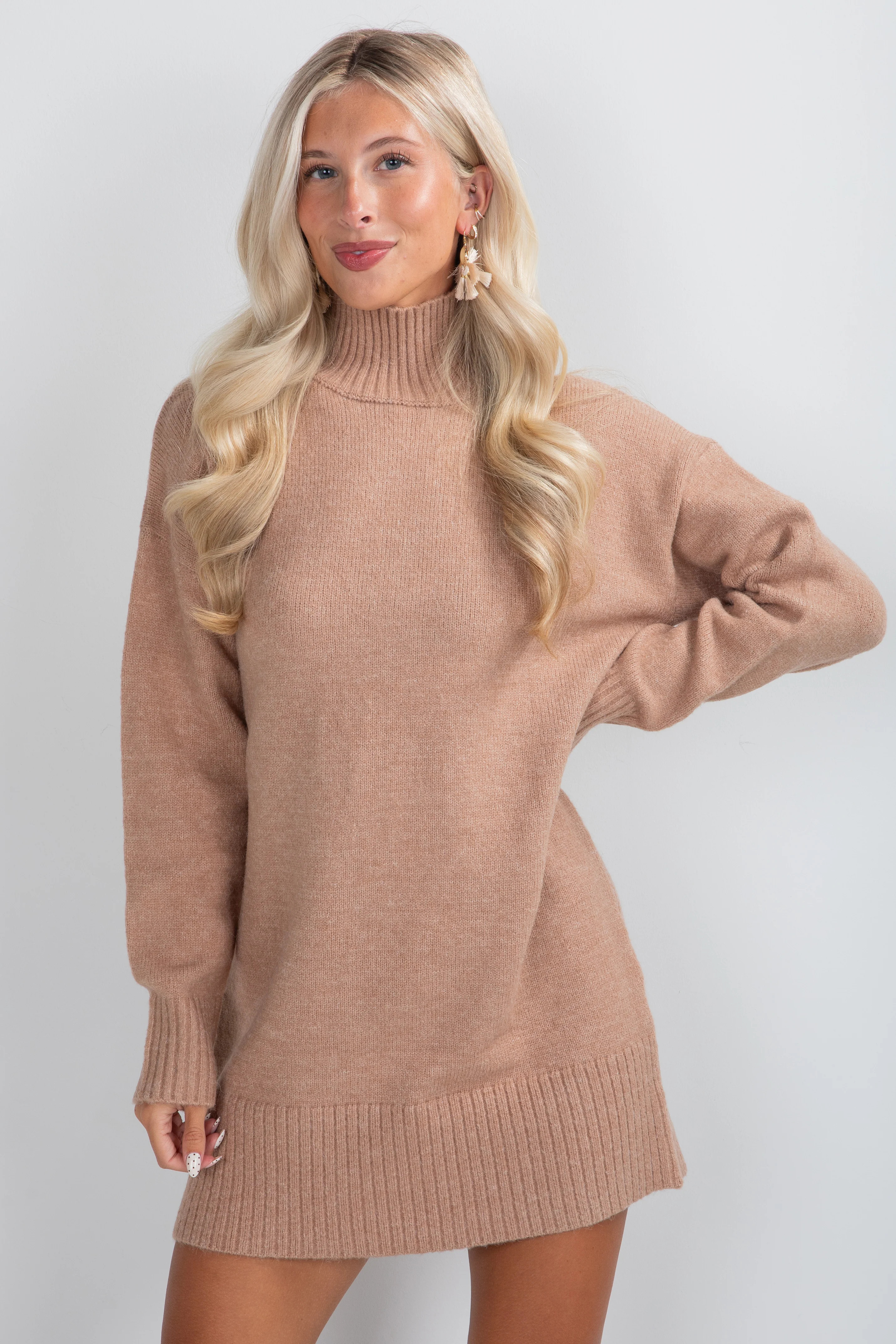 Cute Turtleneck Sweater Dress | Fall Dresses For Women | Dress Up | Dress Up