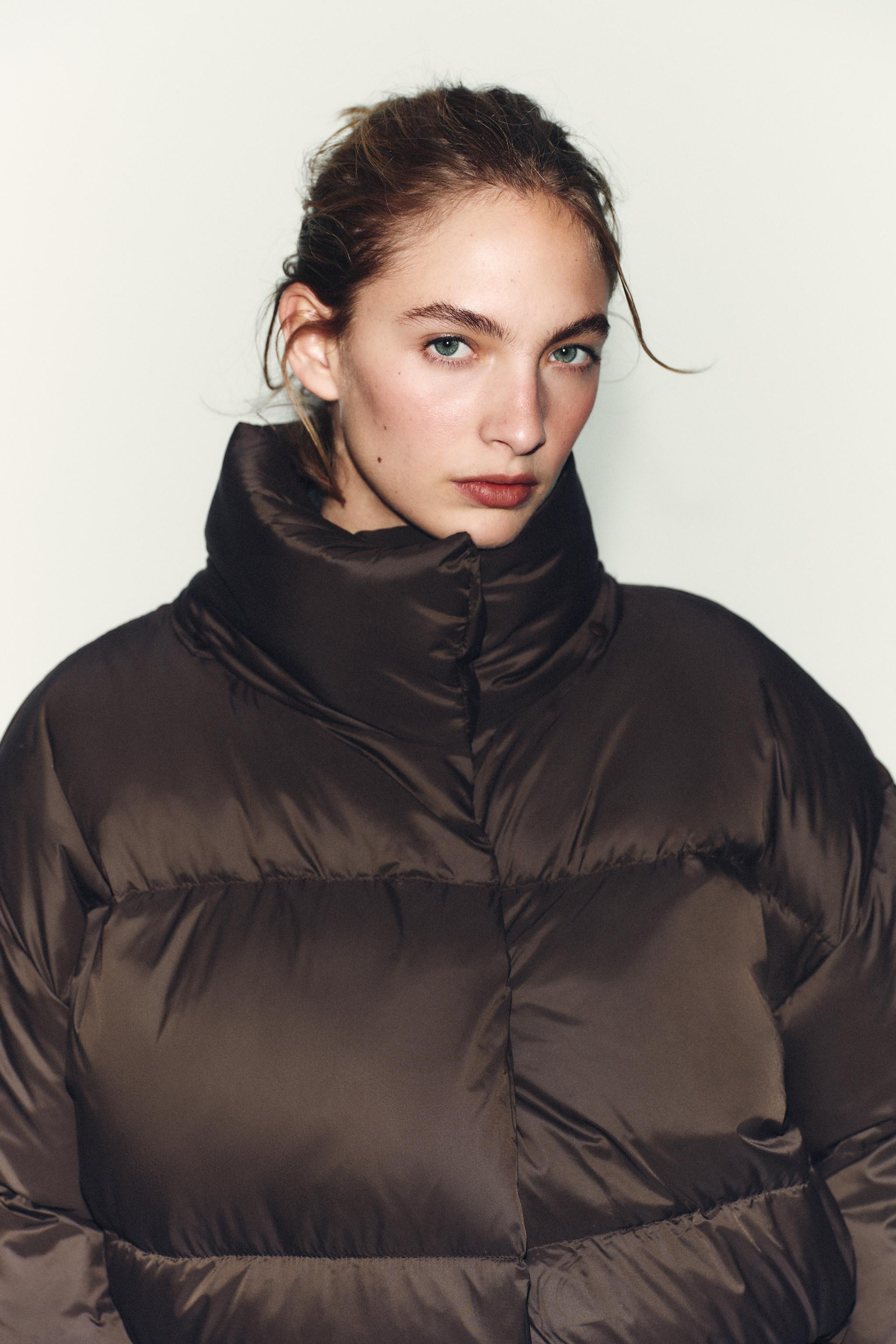 SHORT WATER-REPELLENT WINDPROOF HOODED DOWN JACKET | Zara UK