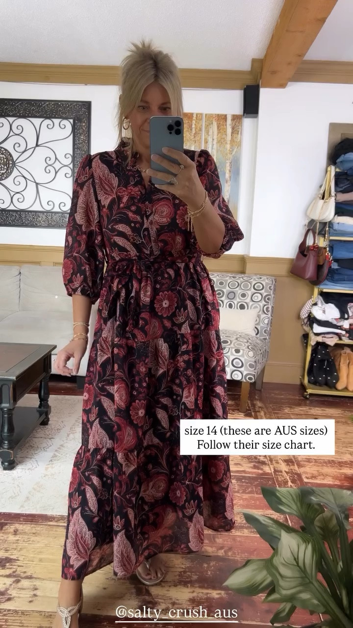 size 14 (these are AUS sizes) Follow their size chart. @salty_crush_aus

#LTKMidsize #LTKOver40 #LTKSeasonal