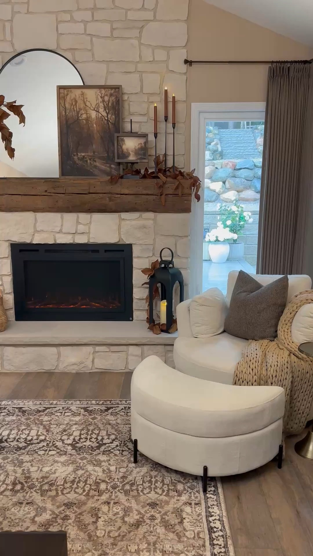 Coziest Corner In The House 🍂

There’s just something about a cozy chair tucked beside the fireplace that makes you want to stay awhile. The warm fall layers, chunky knit throw, textured pillow, vintage-inspired rug and collected mantel styling make this little corner feel especially inviting this time of year.

Follow @farmtotablecreations on Instagram for more home finds and styling inspiration.

#CozyHome #FallDecor #FallHome #CozyCorner #LivingRoomDecor #HomeDecor #FallStyling #NeutralHome #FireplaceDecor #CozyLiving

#LTKHome #LTKSaleAlert #LTKSeasonal