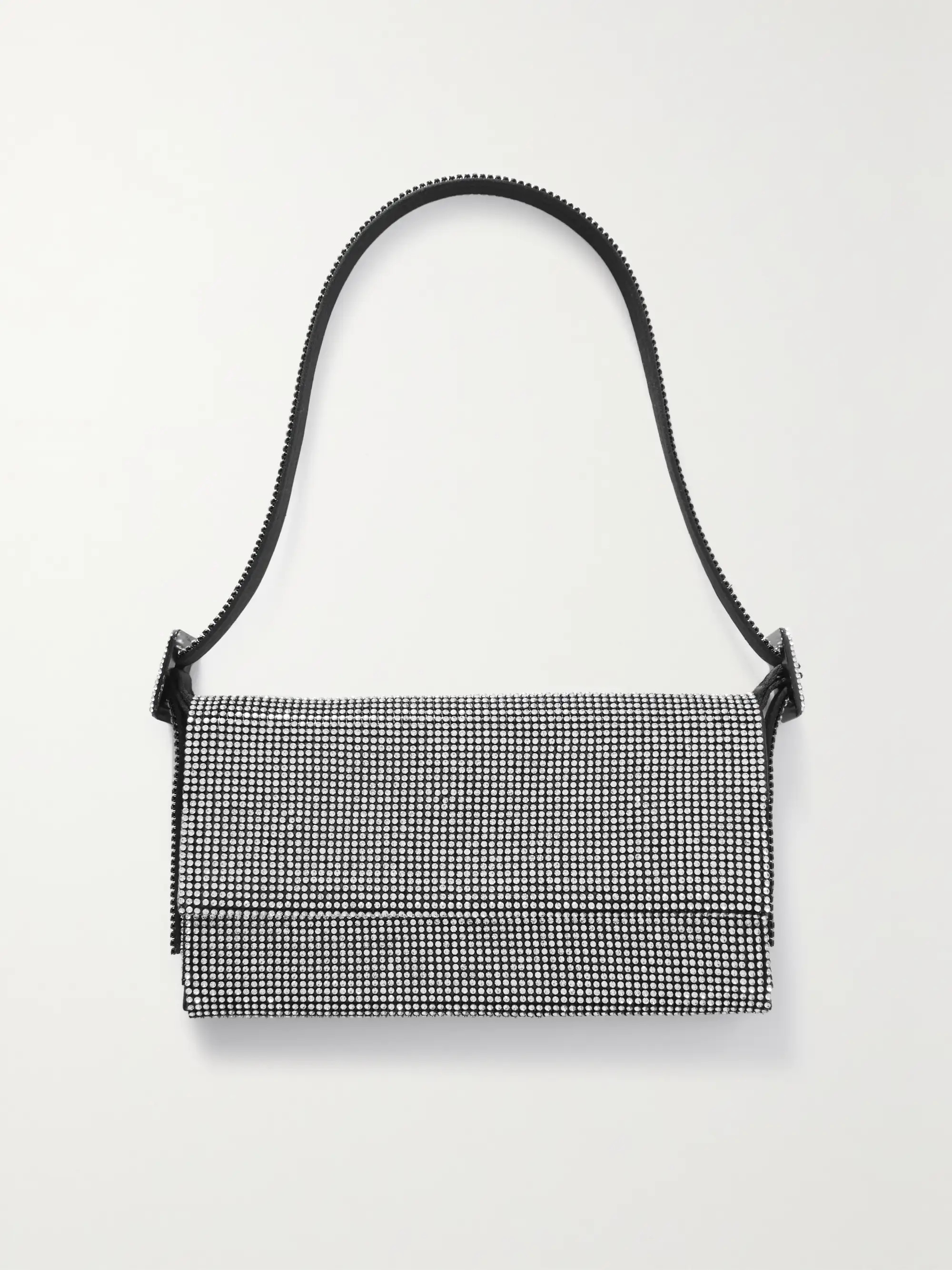 Vittisima crystal-embellished satin shoulder bag | NET-A-PORTER (US)