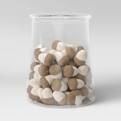 80pc Decorative Acorn Vase Fillers Brown/White - Opalhouse™ | Target