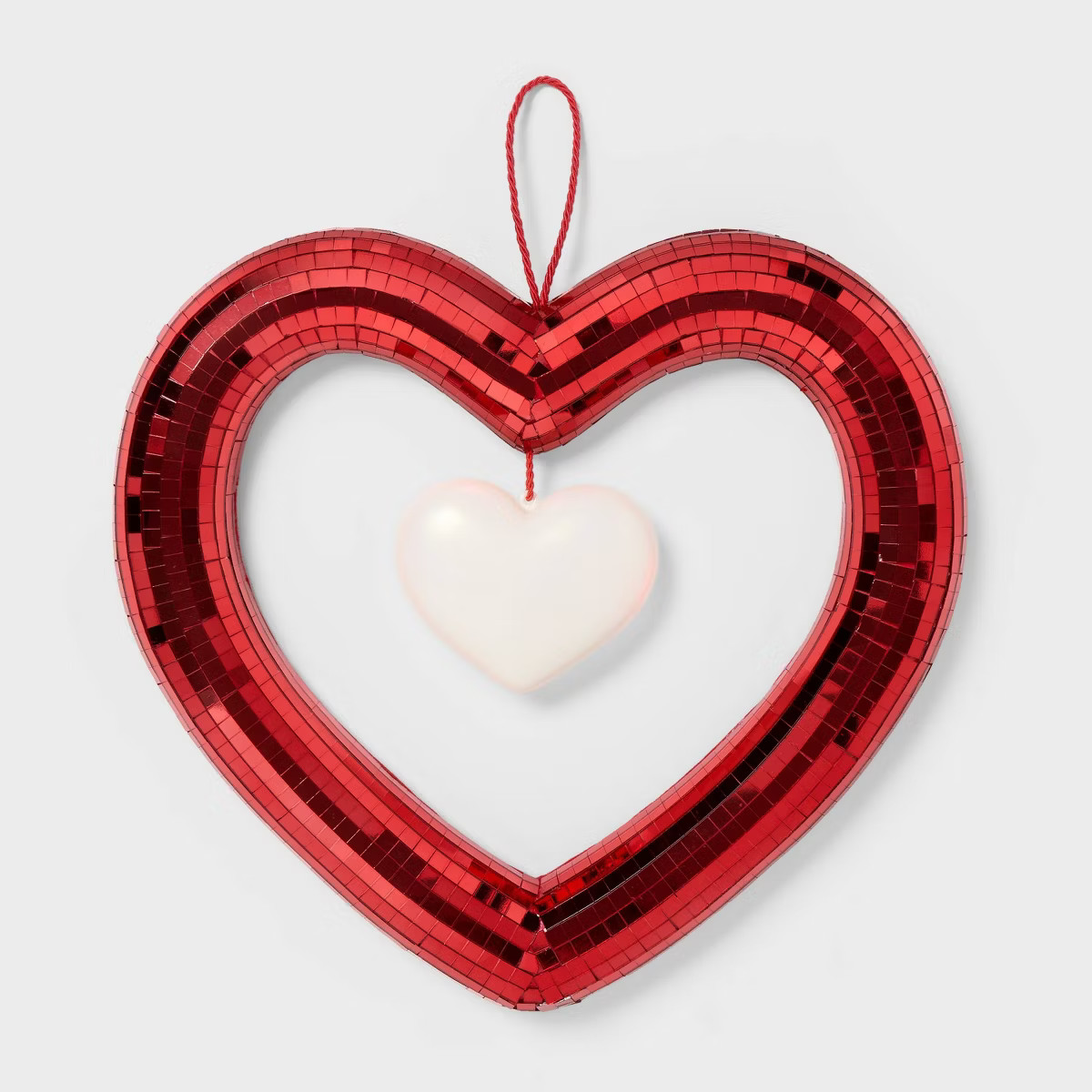 Valentine's Day Glass Mirror Heart Hanging Decor - Spritz™ | Target