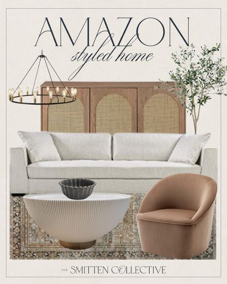 Amazon home living room decor!

sofa, rug, velvet accent chair, coffee table, arch sideboard, rattan buffet, chandelier, olive tree

#LTKhome #LTKsalealert #LTKstyletip