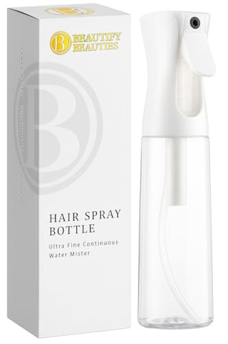 BeautifyBeauties Spray Bottle For Hair – Continuous Mister Spray Bottle for Hairstyling, Cleaning, Plants, Pets, Barbers, Salons, Essential Oil Scents (10.1 Ounce) | Amazon (US)