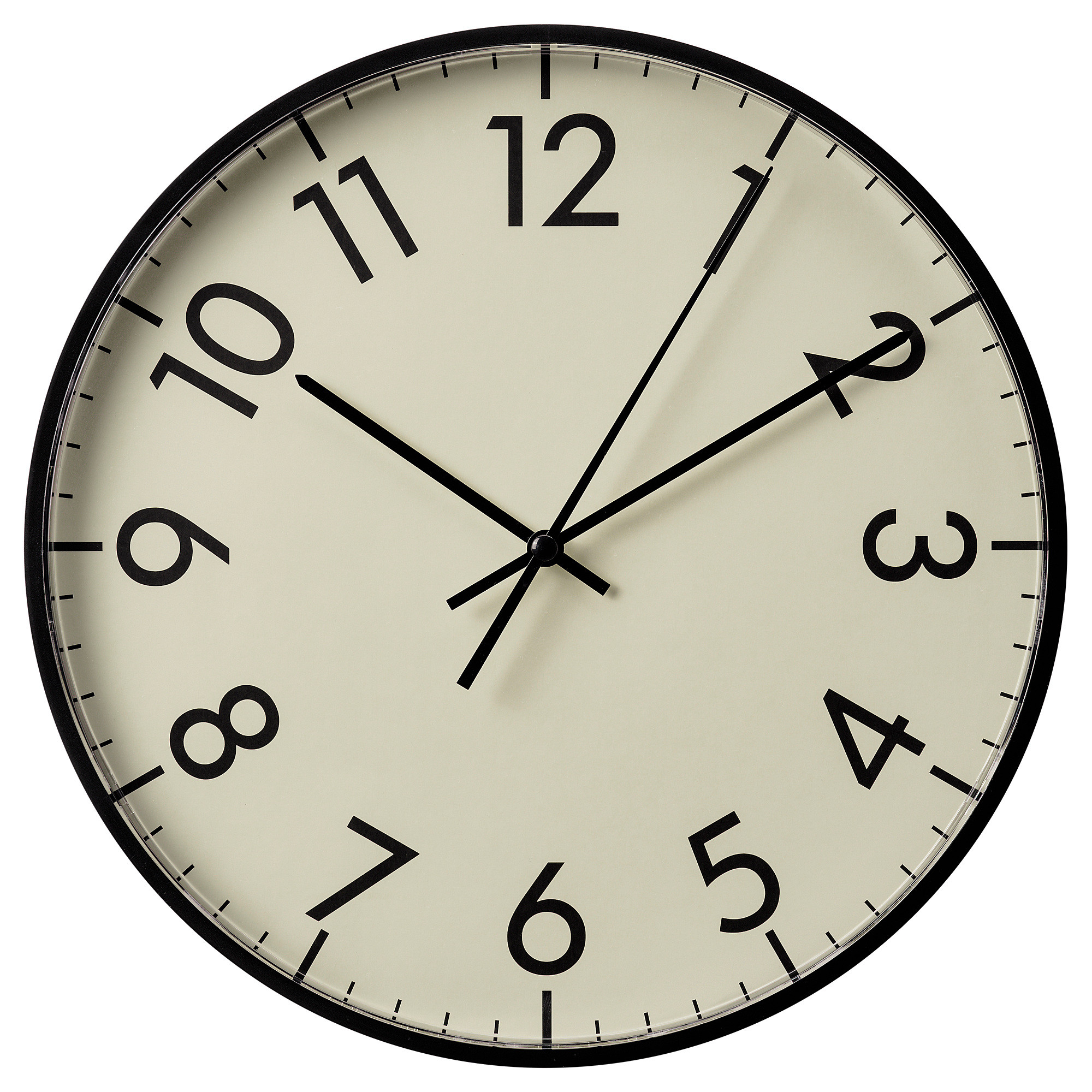 TALLSPARV wall clock, black/beige, 11"  - IKEA | IKEA US