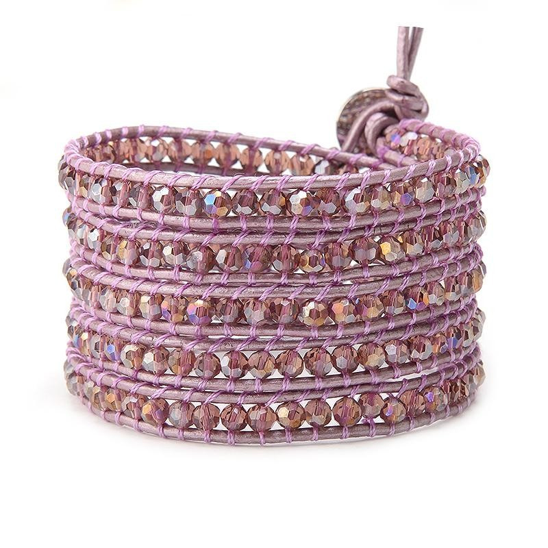 Mauve Crystals on Metallic Lavender | Victoria Emerson