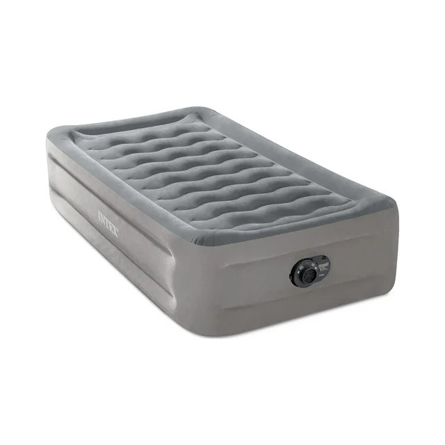 Intex 18" High Comfort Plush Raised Air Mattress Bed with Built-in Pump - Twin | Walmart (US)