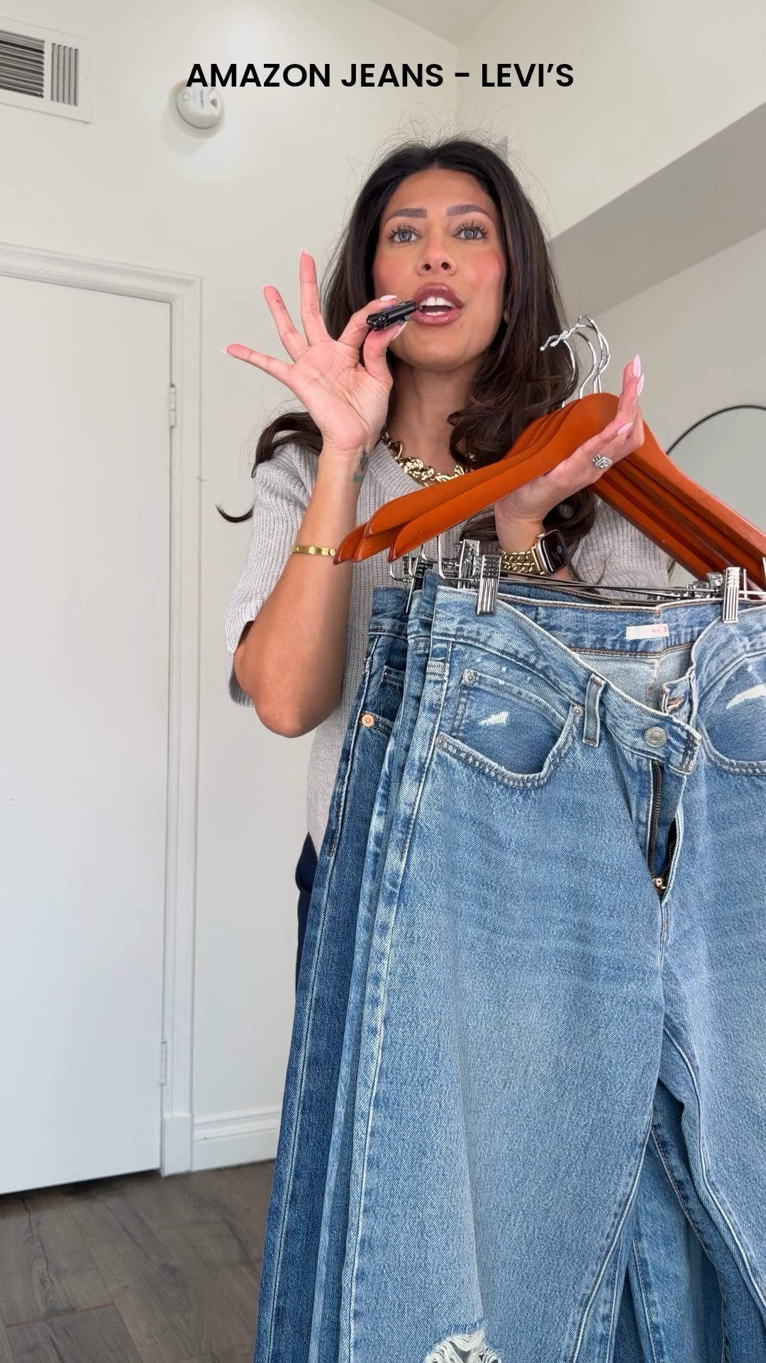 A good pair of jeans literally carries the whole outfit. These are my most worn jeans (specially the adjustable waist ones). Wearing size 27 in all the jeans except the mid rise pair (that’s size 28, because they have no stretch). If you’re not ready to invest in a pair of Levi’s, I found a more affordable adjustable waist option that are almost the same as the Levi’s.  





#LTKootd #LTKstorytime #LTKSeasonal