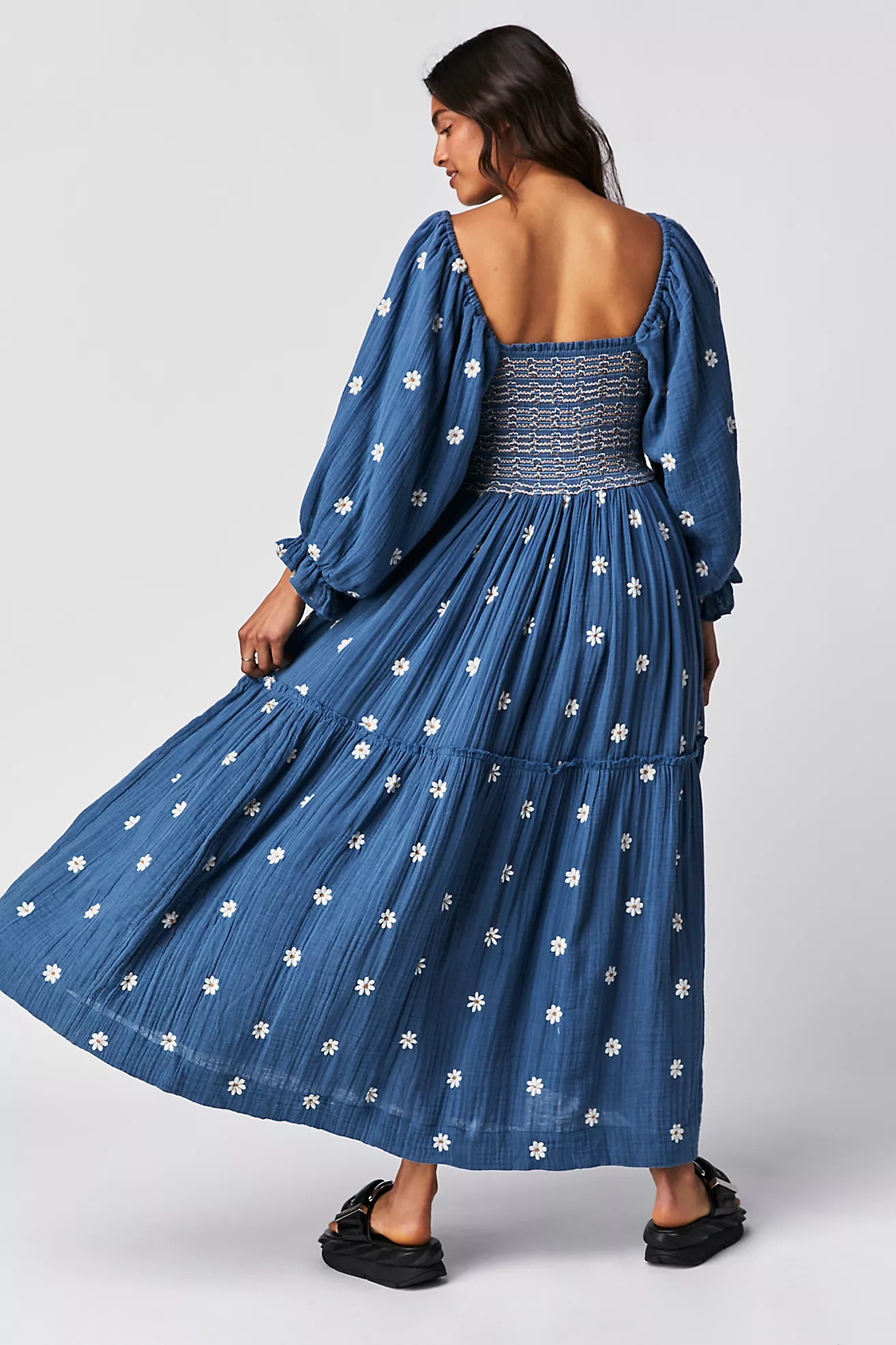 Dahlia Embroidered Maxi Dress | Free People (Global - UK&FR Excluded)
