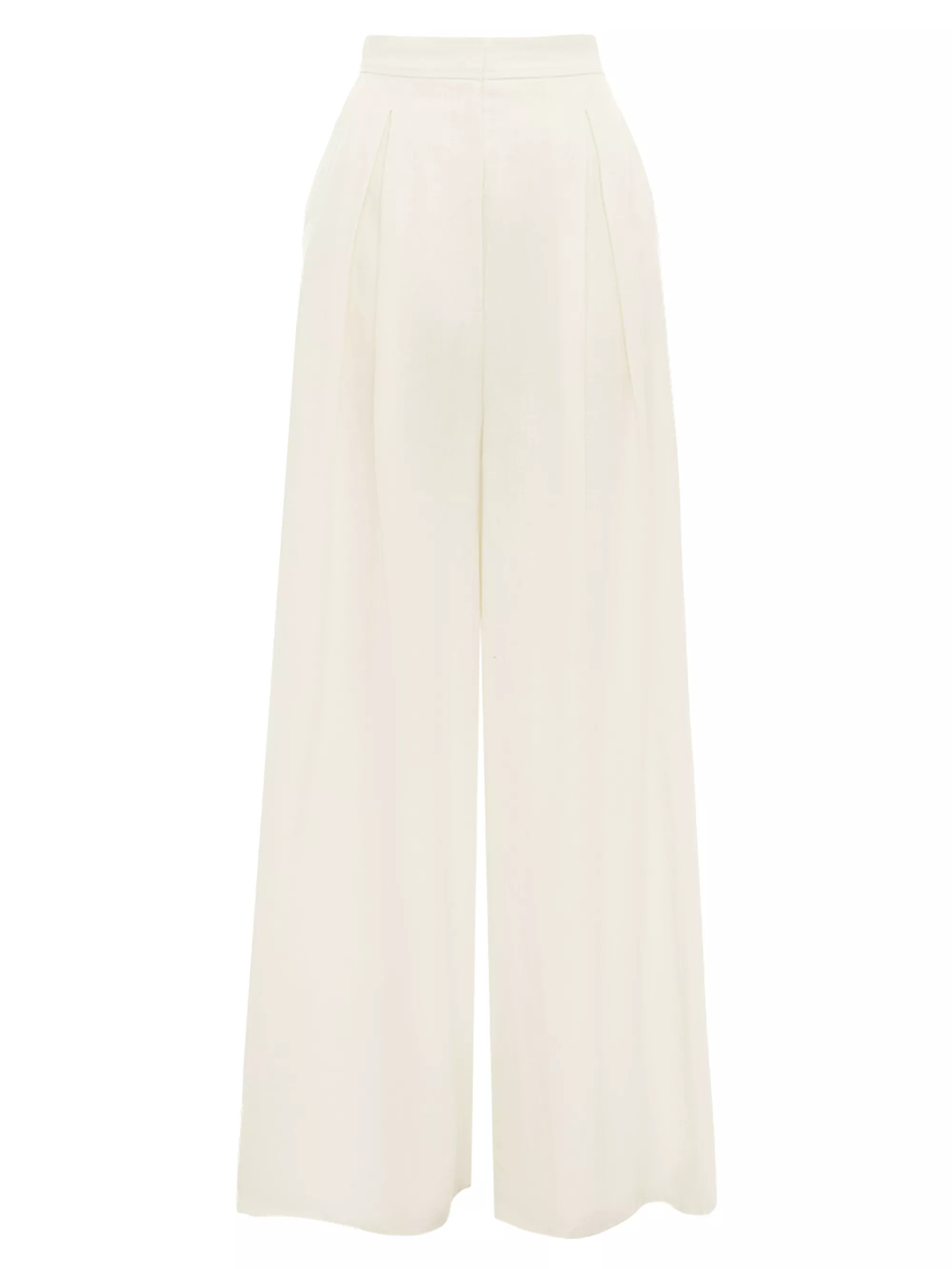 Pleated Linen Wide-Leg Pants | Saks Fifth Avenue