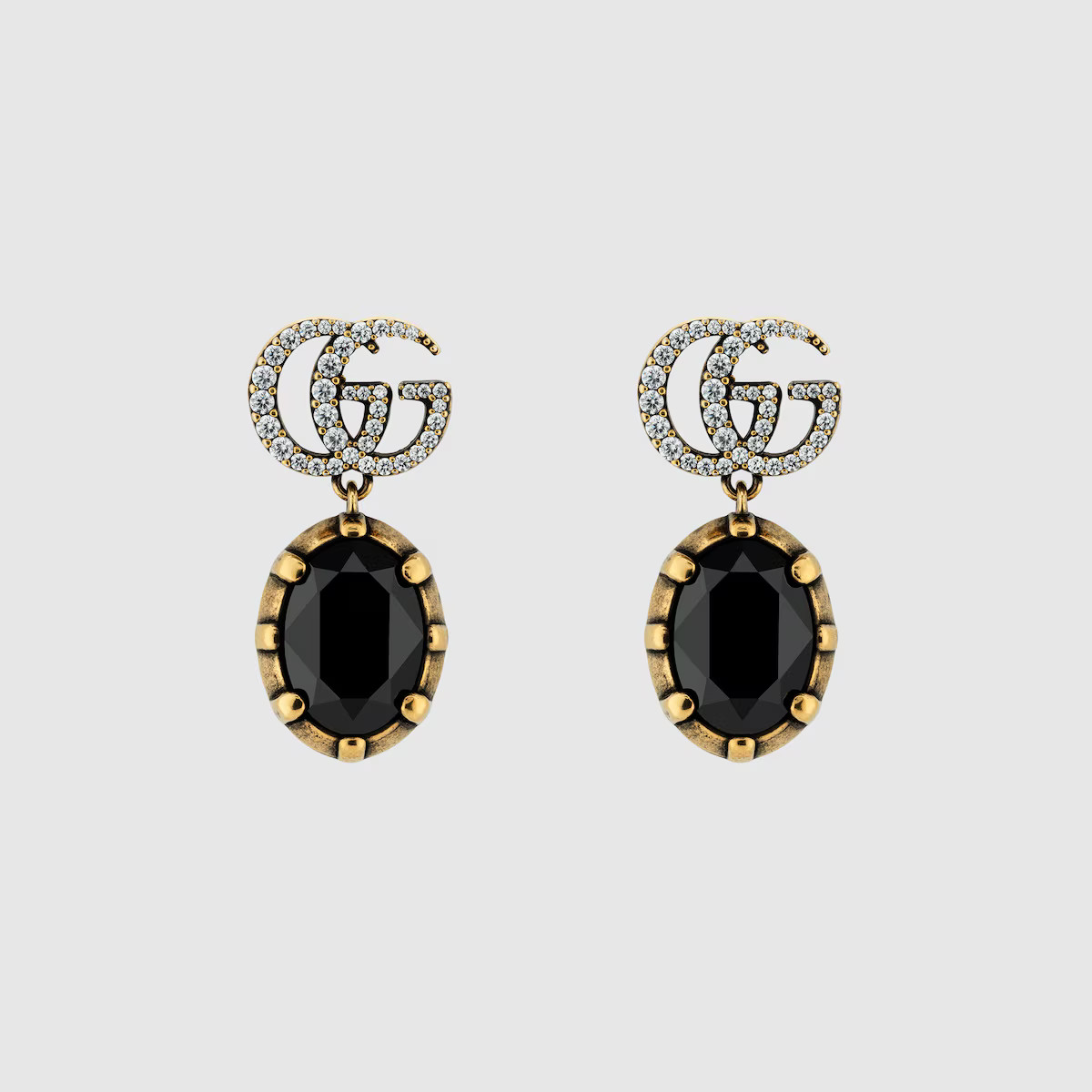 Gucci - GG Marmont crystal earrings | Gucci (UK)